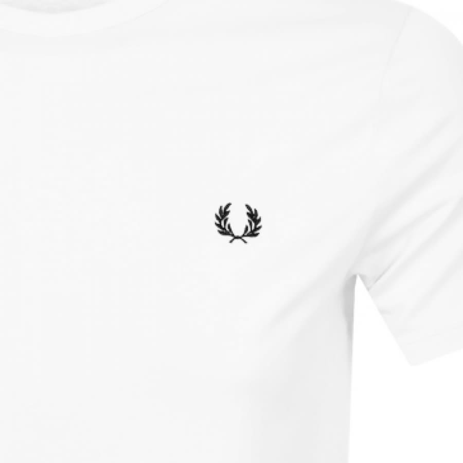 Alternative Image for ProductFred Perry Ringer T Shirt White3